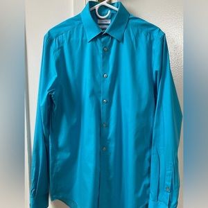 Blue Calvin Klein work shirt